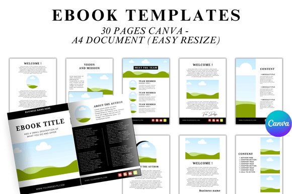 30 Editable Ebook Templates: Streamline Your Digital Design