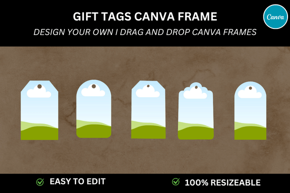 5 Gift Tag Frame Mockup Canva: Elevate Your Design Presentations