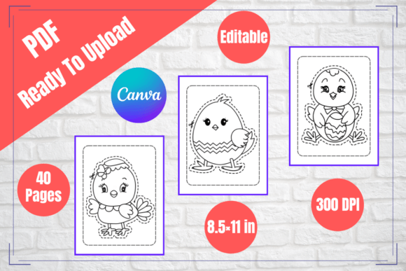 Cute Easter Chick Scissors Skills: A Springtime Design Asset
