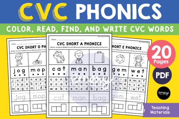 Enhancing Visual Literacy with CVC Phonics Worksheets