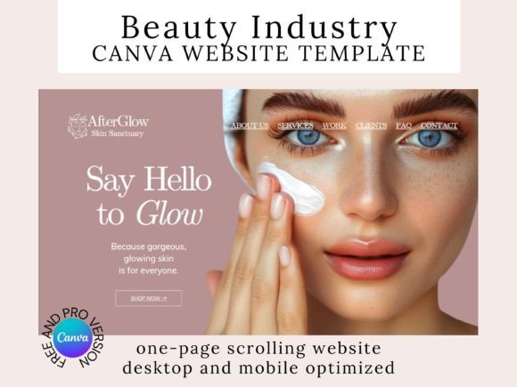 Minimal Canva Website Template: A Clean Slate for Your Brand