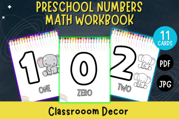 Preschool Numbers 0-10 Math Workbook: A Creative Design Asset for Early Learning