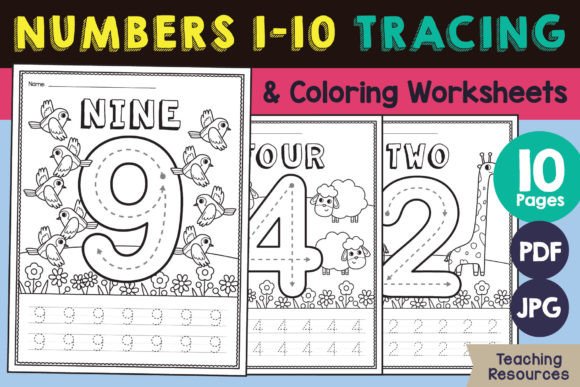 Preschool Numbers 1-10 Worksheets: Essential Design Assets for Early Education