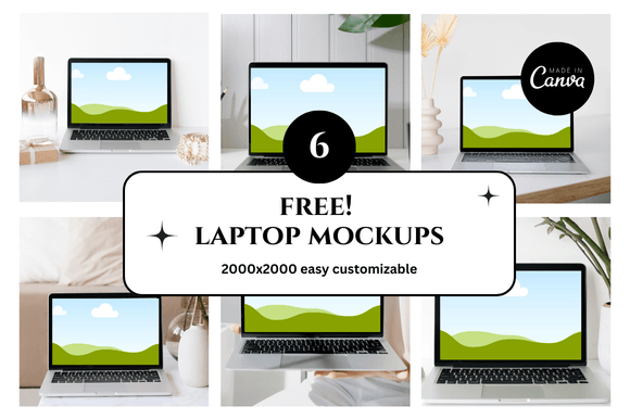 Streamline Your Etsy Shop with a Laptop Canva Mockup