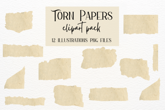 Vintage Torn Papers Clipart: Adding Authentic Texture to Design