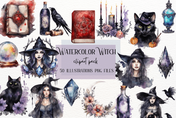 Watercolor Witch, Magic Potions, Book: A Designer's Enchanted Toolkit