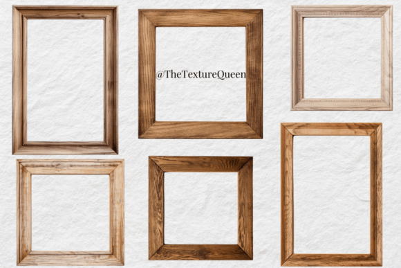 Wood Frames Clipart: Infusing Cozy Authenticity into Digital Design